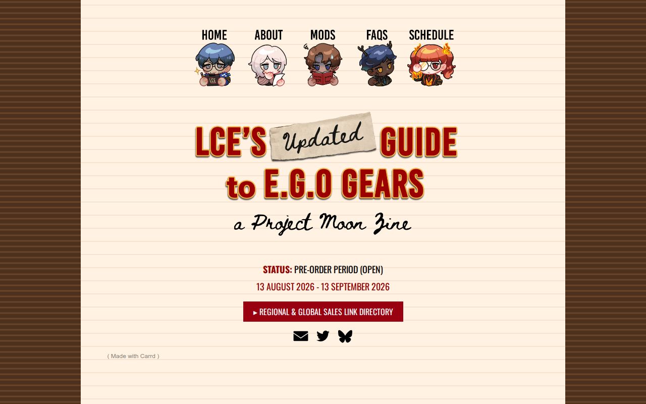 LCE's Updated Guide to E.G.O Gears: A Project Moon Zine